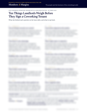First page of Ten Things Landlords Weigh Before They Sign a Coworking Tenant